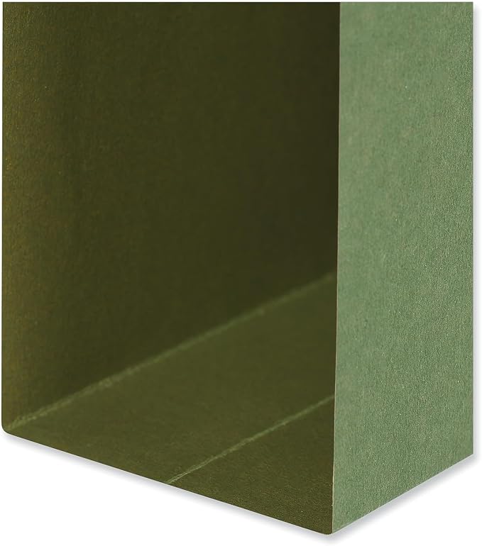 Universal 3-Inch Box Bottom Hanging Folders, Legal Size, Green, 25/BX (UNV14153)