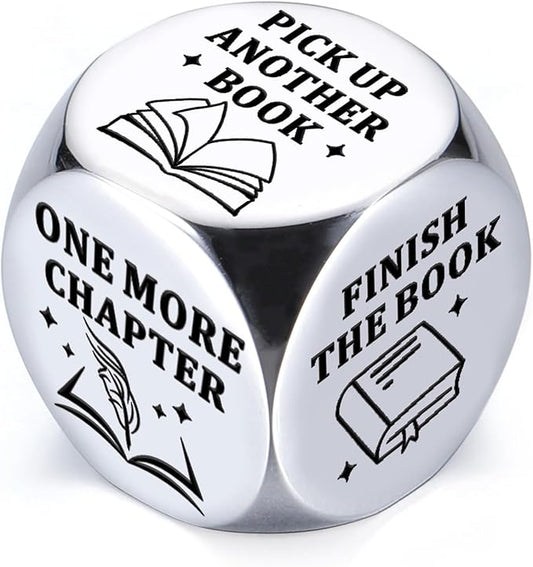 Book Lovers Gifts Reading Decision Dice, Funny Bookish Gift for Women Men Stocking Stuffer Gifts for Women Men Her Him Readers Reading Friends Bookish Bookworm Books Nerd Librarian, Book Club Gift