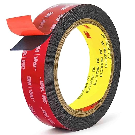 Hasaky Double Sided Tape Heavy Duty Mounting Tape Strong Adhesive Tape Waterproof Foam Tape Picture Hanging Strips for LED Strip Light Indoor and Outdoor (1in X 10ft)
