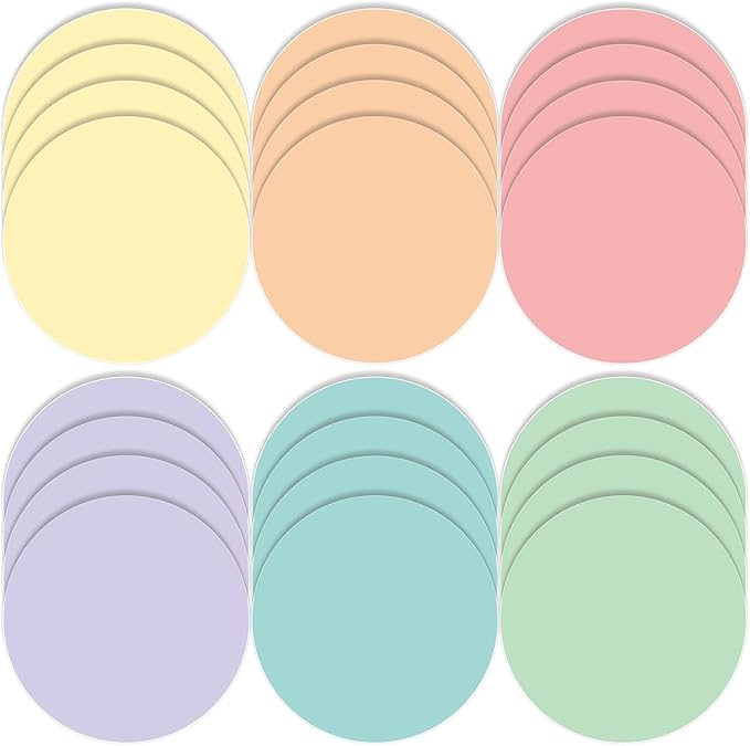 Lincia 24 Pack Colorful Erase Dots Circles 10.5 Inch Removable Vinyl Spot Dry Erase Desktop Writing Spots Set for 100th Day of School Classroom Table Teacher Students Home Desk Wall (Candy Colors)