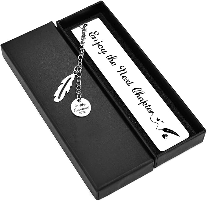 Quimoy Retirement Gifts for Women 2026, Best Retirement Gift, 2026 Retirement Gift for Grandma Mom Coworker Friends Retired Teacher Nurse Colleagues, Christams Gifts Bookmark for Women Men