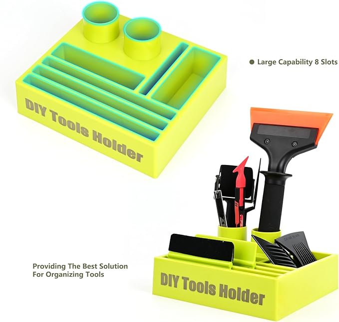 EHDIS Multipurpose Caddy Organizer 2PCS Desk Organizers DIY Tool Holder for Vinyl Wrap Kit, Home Office Supplies, Art Supplies, Make-up & Kitchen Use