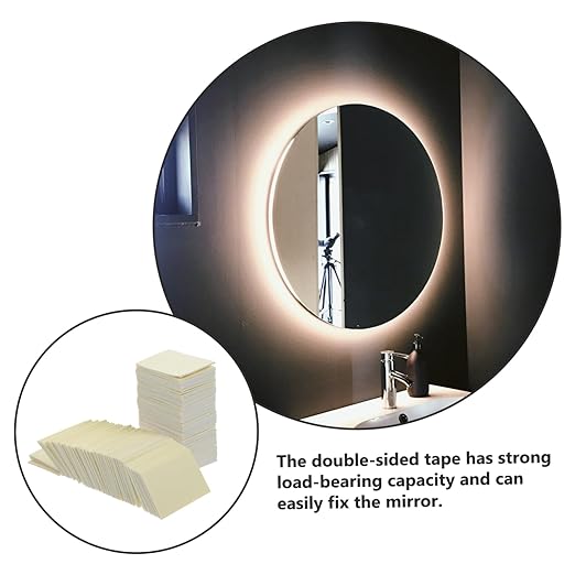 Luxshiny 100pcs High Strength Adhesive Squares Dual Sided Tape Foam Double Sided Adhesive for Wall Removable Mounting Tape Easy to Apply for Mirrors Hooks