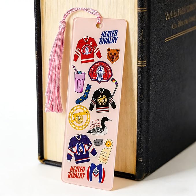 Heated Rivalry Inspired Bookmark Merch Stuff, Ilya Rozanov 81 Shane Hollander 24 Acrylic Bookmarks Gifts Accessories Merchandise for Fans Women Men Easter Birthday Book Lovers (3pcs Style A)