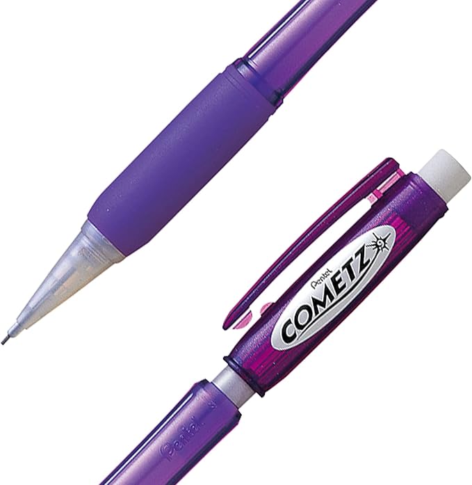 Pentel Cometz Automatic Pencil, 0.9mm, Violet Barrel, Box of 12 (AX119V)