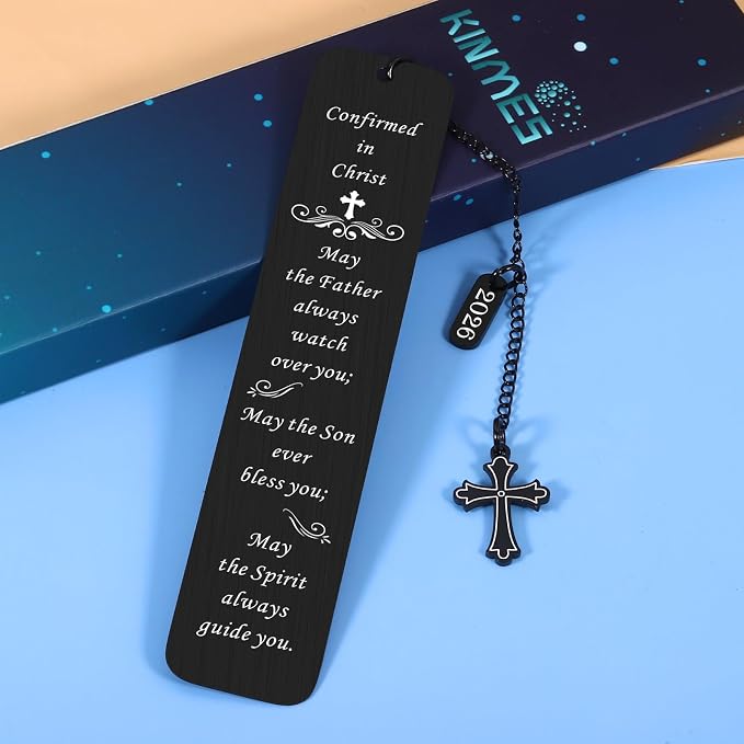 Confirmation Gifts for Teenage Boys Girls, Catholic Confirmation Gifts Bookmark for Teen Boys Girls, Confirmation Sponsor Gifts for Women Men, Easter Gifts for Teens, Baptism Gift
