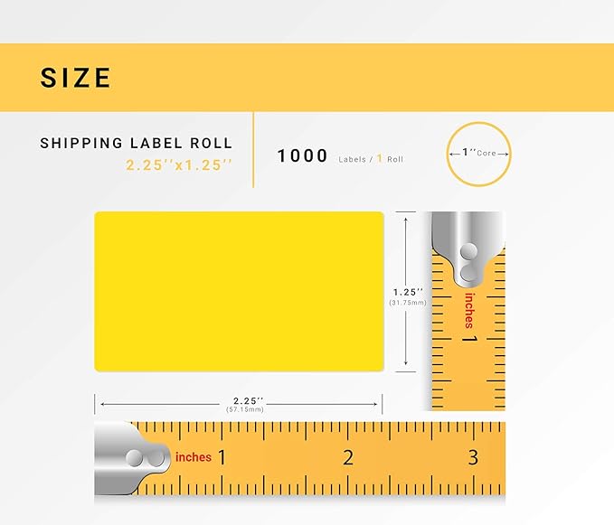 HOUSELABELS 2.25" x 1.25" Red, Blue, Yellow, Green Address Labels on 1" Core Compatible with Zebra and Rollo Printers, 40 Rolls / 1,000 Labels per Roll