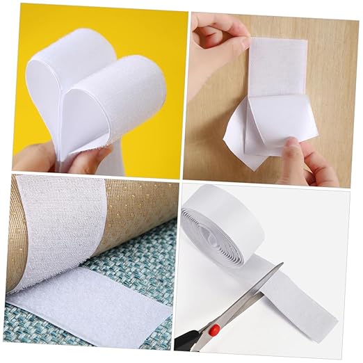 2Rolls Hook and Loop Tape for Guitar Pedal Mounting of Heavy Duty Sticky Fasteners for Effect Pedals Versatile and Durable Adhesive Tapes for Musicians and Professionals