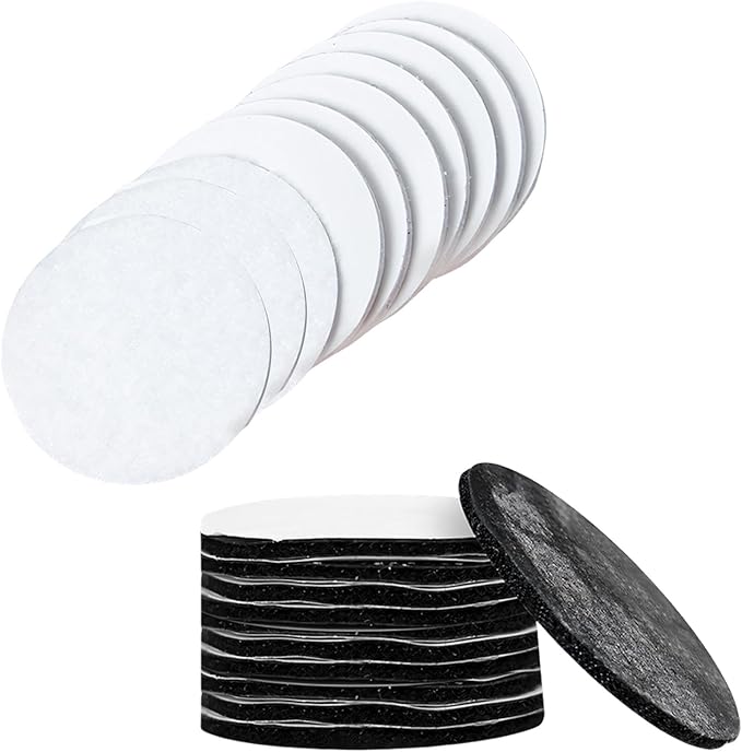10Piece Hook and Loop Fasteners Double Sided Sticky Round Tape for Securing Sofa Cover Blankets and Rugs Carpet Fabric Adhesives