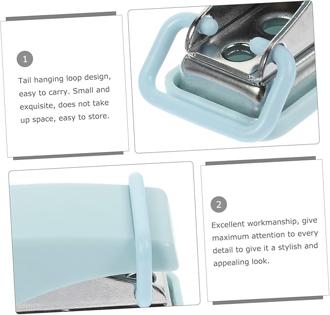 Mini Hole Punch Small Office Stapler for School Supplies Portable Desk Accessory Lightweight and Adorable Design Essential Office Tool for Students and Professionals