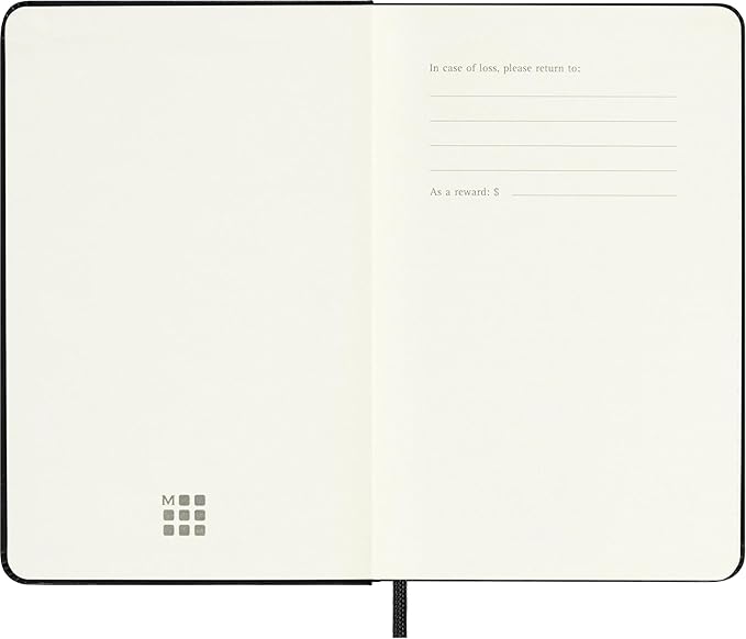 Moleskine Classic 18 Month 2025-2026 Weekly Horizontal Planner, Hard Cover, Pocket (3.5" x 5.5"), Black, 208 pages