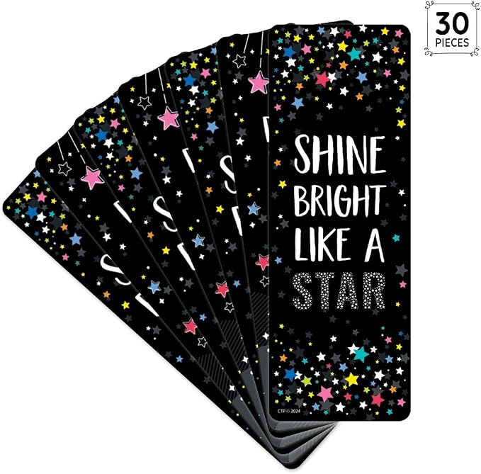CTP Star Bright Positive Mindset Bookmark Top Classroom and Homeshool (Creative Teaching Press 10944)