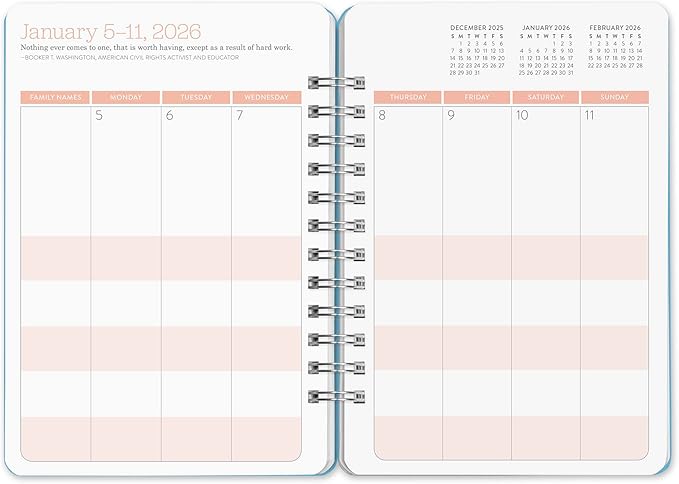 Orange Circle Studio Academic Planner 2025-2026, Doggone Cute, 17-Month, August 2025 to December 2026, 8.78" x 6.1", Wire-O Bound, Dotted Grid Week-Per-Spread View, To-Do Lists, Budget & Goal Trackers