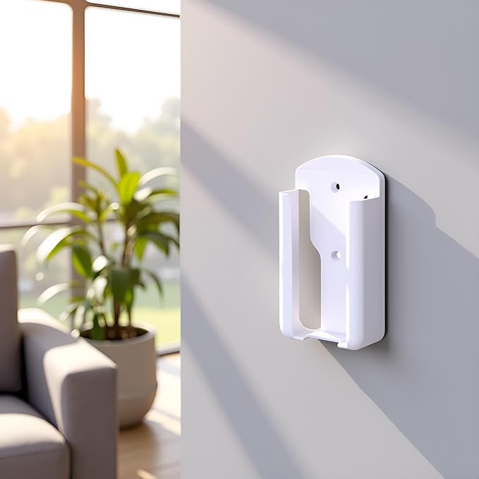 White Air Conditioning Controller Stand,Remote Control Holder Rack,Organizer Self Adhesive Media Storage Box,Case Free Stand,Applied to School,Office and Homes,Air Conditioner Parts and Accessories