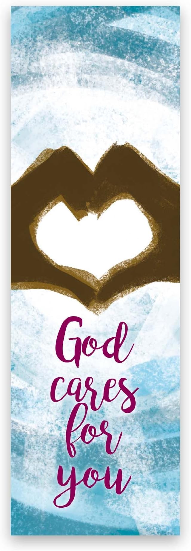 God Cares for You, Matthew 6:30, Bulk Pack of 25 Christian Bookmarks for Kids, Childrens Bible Verse Book Markers, Sunday School Prizes with Memory Verses, Scripture Gifts for Kids & Youth