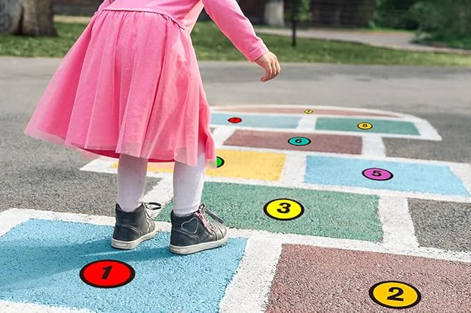 WhatSign Line up Spots for Classroom Floor Stickers - 36Pcs Number Stickers Floor Numbers for Classroom Lining up for Back to School Kindergarten Preschool Elementary Supplies