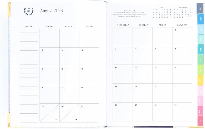 2026-2027 Weekly Planner by Emily Ley – Simplified Bookbound Planner Carolina Trellis, August 2026–July 2027 – 12-Month Academic Year Organizer for Women