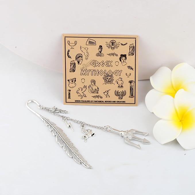 MAOFAED Greek Mythology Bookmark for Book Lover, Heroes of The Olympus Gift, Bookish Merchandise(lightningBm)