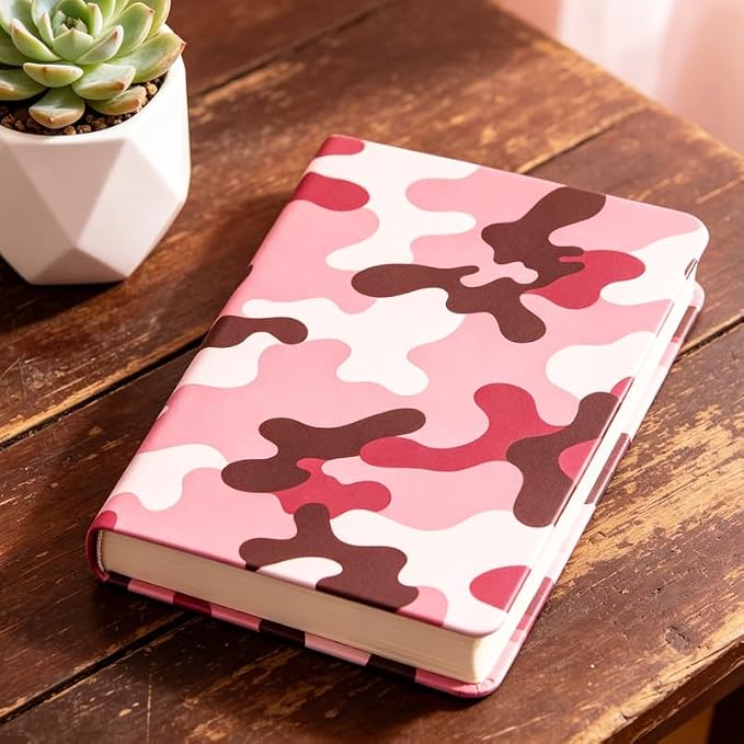 Camouflage Patern Stretchable Book Cover 15.7"x9.8", Elastic Washable Book Protector for Hardcover Textbooks Paperbacks, Reusable Polyester Book Sleeve for Women