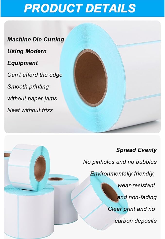15 Roll Self Adhesive Label Sticker Address Labels, Width 40Mm Direct Thermal Label Stickers for Labelling Envelopes,40×70mm×400