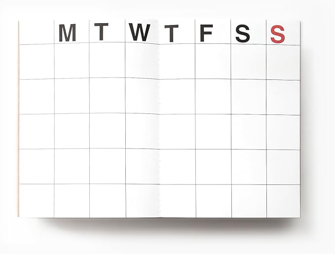 JSTORY Large Monthly Planner Lays Flat Undated Year Round Flexible Cover Goal/Time Organizer Thick Paper Eco Friendly Customizable Stitch Bound A4 16 Months 18 Sheets Kraft