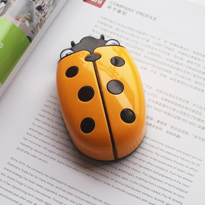 Ladybug Whiteboard Eraser & Marker Holder – Magnetic 2-in-1 Organizer, Red Cute Insect Design (122x71x44mm) – Adhesive Whiteboard Accessory for Classroom, Office, or Home Use