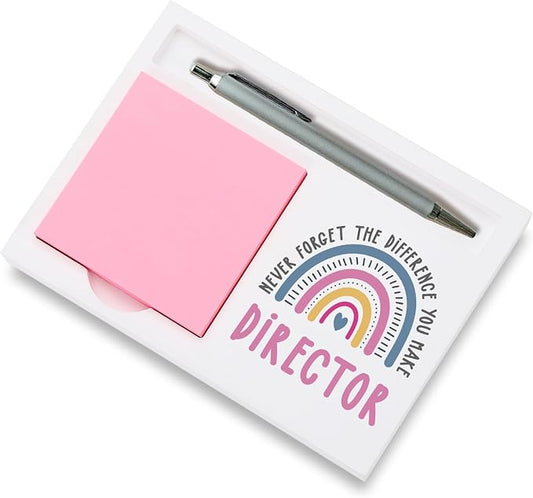 Director Gifts Sticky Note Holder, Thank You Gift for School Director, Program Executive Leader, Education Appreciation Week, Graduation or Holiday Recognition PB054