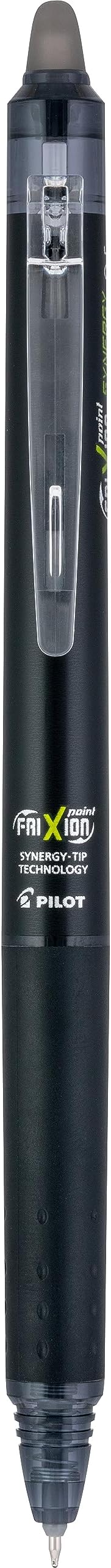 Pilot FriXion Synergy Retractable Clicker Erasable Gel Ink Pens, 0.5mm Extra Fine Point, Black Ink, Dozen