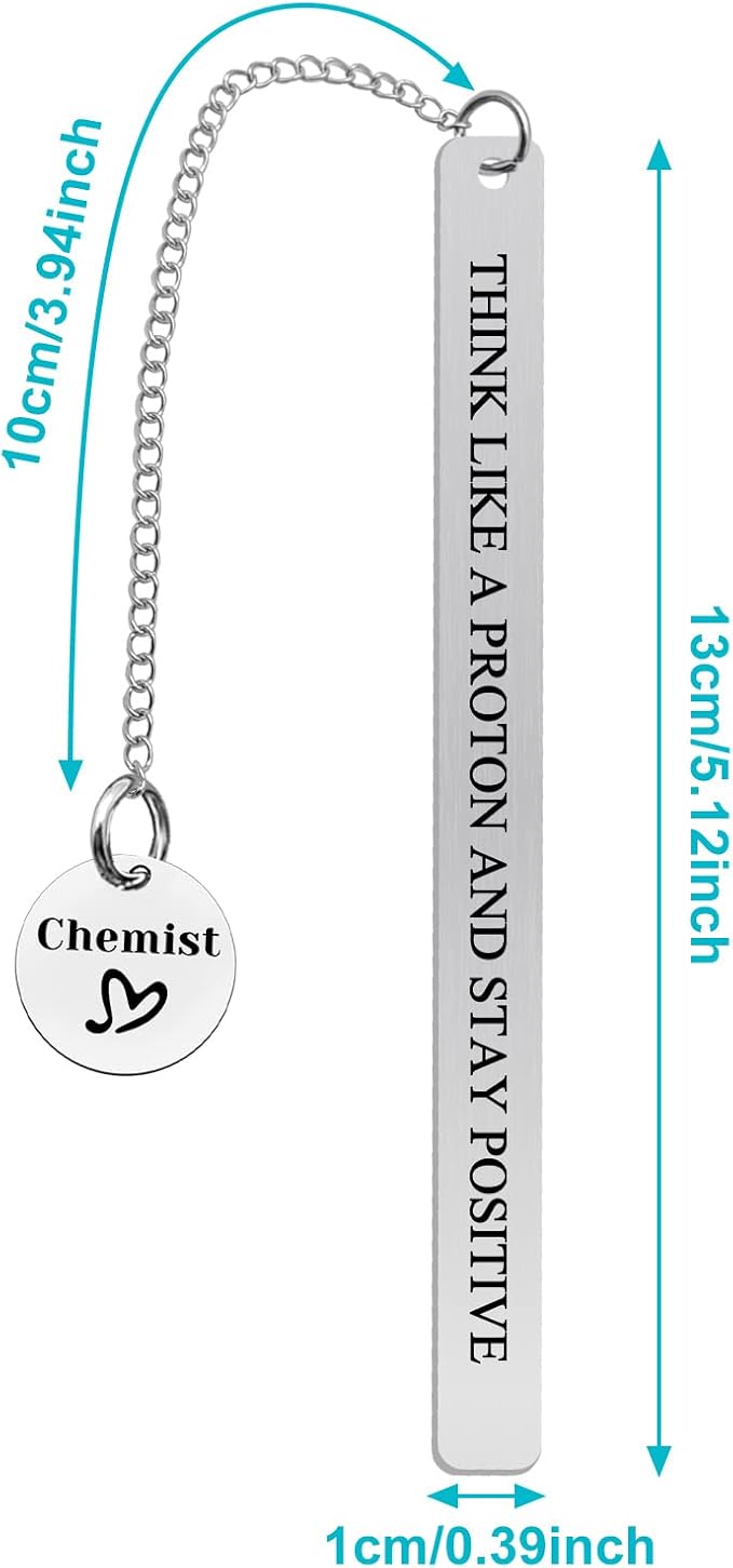 Reading Lovers Chemist Bookmark - Chemistry Science Teacher Appreciation Gift - Encouragement for Scientist, Physicist, Student Graduation - Book Lover Readers Bookworm Gift