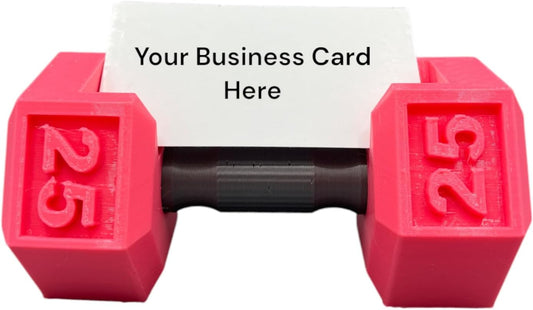 Dumbbell Business Card Holder –3D-Printed Unique Fitness Desk Accessory for Trainers, Gym Owners, and Health Professionals