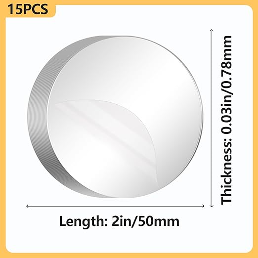 15PCS Double Sided Gel Tape Strong Double Sided Mounting Tape,Removable Clear Sticky Pads Heavy Duty Adhesive Gel Pads for Home and Office