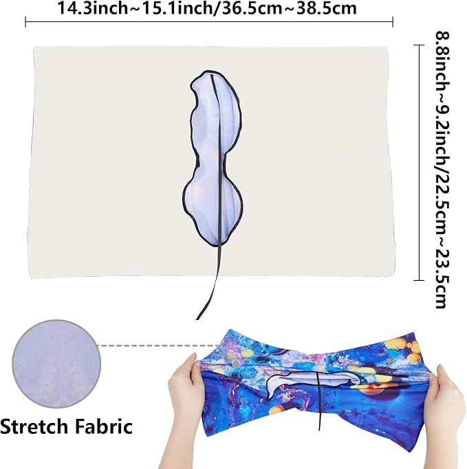 CRASPIRE Shelf Stretchable Book Cover Protector Washable Reusable Jumbo Fabric Elastic Sleeve Stretchy Wrap Up to 9 x 11In for Large Hardcover Paperbacks Book Lover Notebook Textbook Reader Halloween