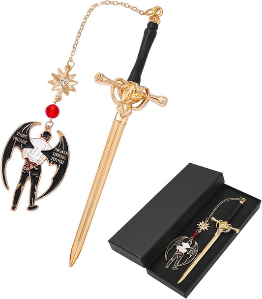 Acotar FAE Romance Metal Bookmark,The Night Court Feysand Fantasy Bookmarks,Reading Gift for Women Book Lovers and Fans of The Court of Thorns and Roses (Cassian)