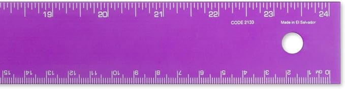Alumicolor 24-inch Standard Aluminum T-Square for Art Framing & Drafting, Purple