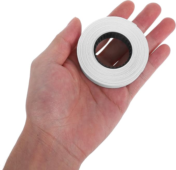 ABOOFAN 6600 Double Row Pricing Labels Roll White 500 Stickers Per Roll Pricemarker Labeler Paper for Retail Price Tagging and Office Organization