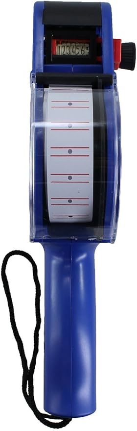 Kubert® MX5500 EOS 8 Digits Price Tag Gun Labeler Labeller Included Labels & Ink Refill for Offices & Markets Model: Office Supply Store (Blue)