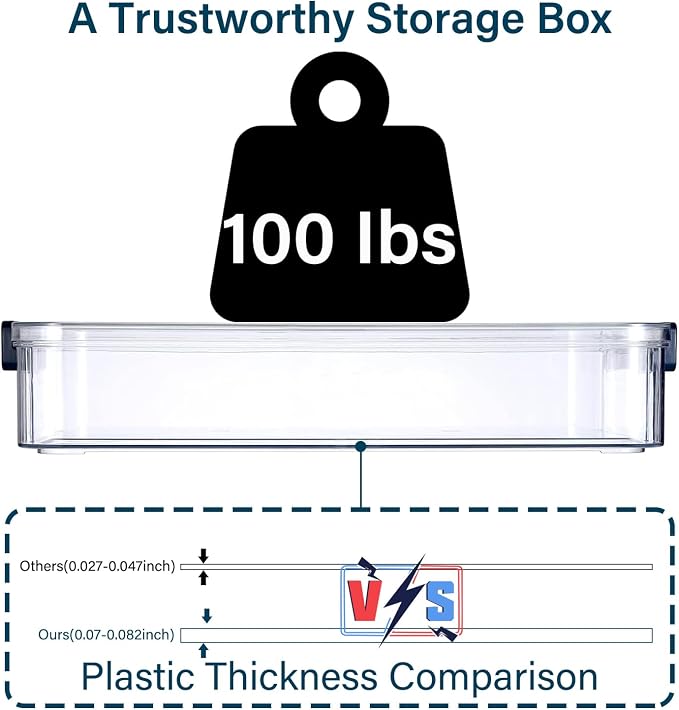 4 Pack 5.5qt 9 x 13 Clear Plastic Storage Box with Snap-Tight Latch, Stackable Organizer Container for A4 Files, Photos, Documents, Scrapbook, Crafts, and Art Supplies,Clear Storage Box With Lids