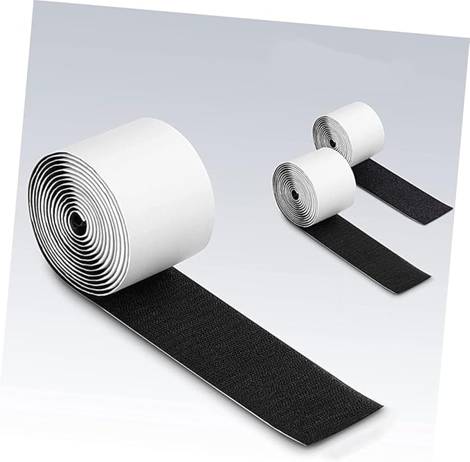 2rolls Electric Guitar Pedal Mounting Tape Hook and Strip Strong Adhesive for Pedalboards Nylon Tapes for Guitar Effects Setup