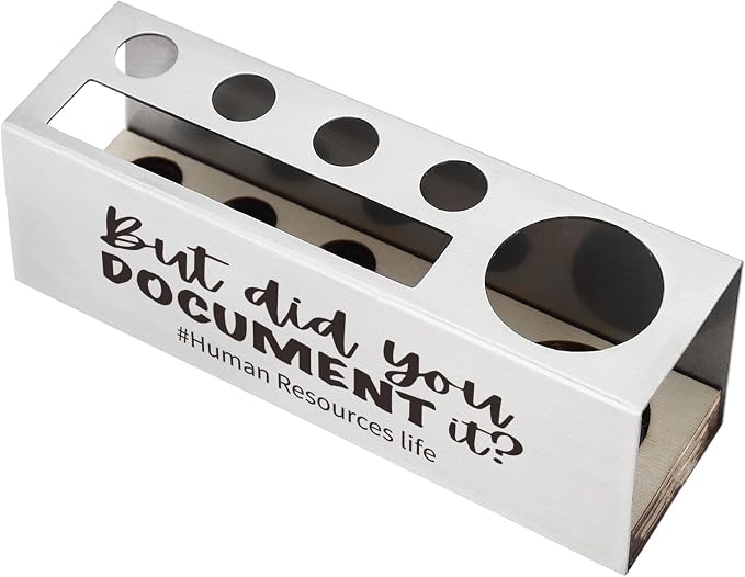 Funny HR Thank You Gift, Human Resources Office Humor Appreciation Gift, Sarcastic Workplace Desk for HR Professionals, Recruiters Compliance Teams, Office Pencil Holder for Desk SD290