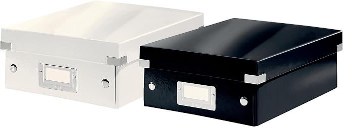 Leitz A5 Storage Box, Click and Store Range 60430001 - Small, Purple Organiser Box A5