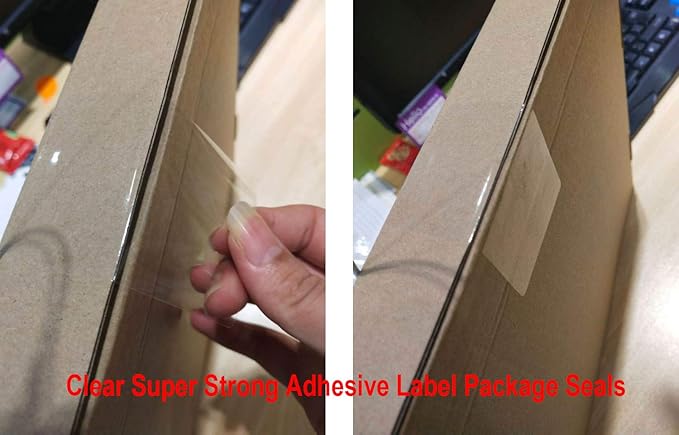 Clear Label Protector - Super Gloss - 2x3 Inch Retail Package Seals Labels - 600 Label Shields per roll