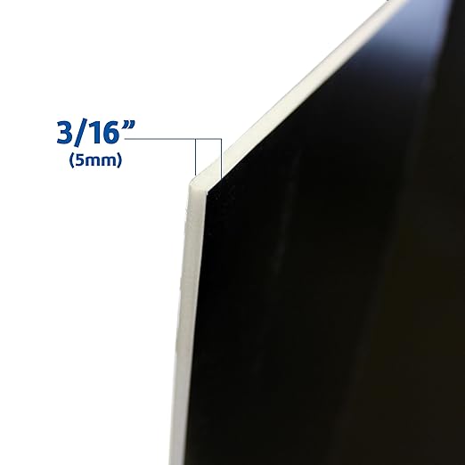 Flipside Products 36” x 48” Foam Project Boards for Presentations, Science Fair, School Projects, Event Displays and Trifold Picture Board - Black 3/16'' Thick - 24 Pack