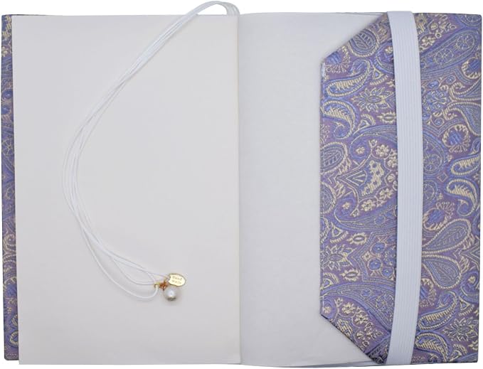 BLBMH 5x8 Book Cover | Handmade Non-Stretch Fabric Sleeve with Bookmark | for Paperback Bible Journal | Privacy Reading Gift for Women - HY Purple