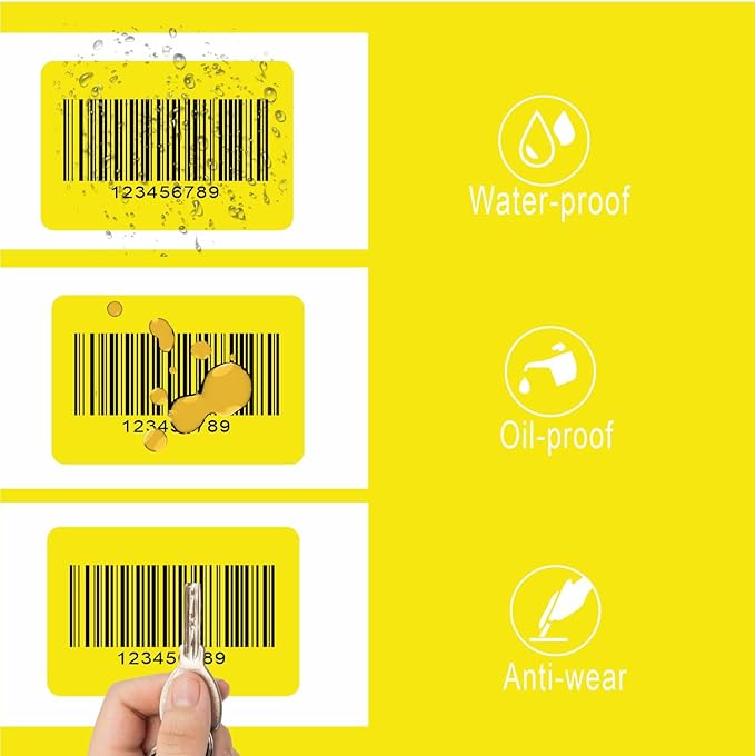 Hybsk 3x2 inch Color Direct Thermal Labels for Shipping, Barcodes, Address, Compatible with Rollo Label Printer & Zebra Desktop Printers (3"x2",Yellow)