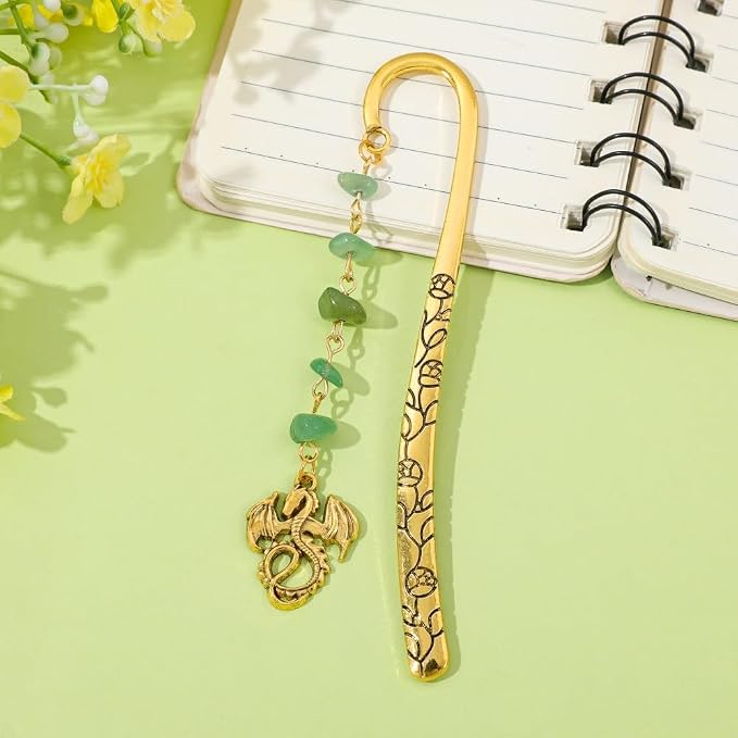 Horror Bloody Knife Metal Bookmark Horror Bookmark for Horror Fans Thriller Suspense Books Book Accessories Exquisite Hook Bookmarks Gift for Women (Dragon Bookmark 3PCS)