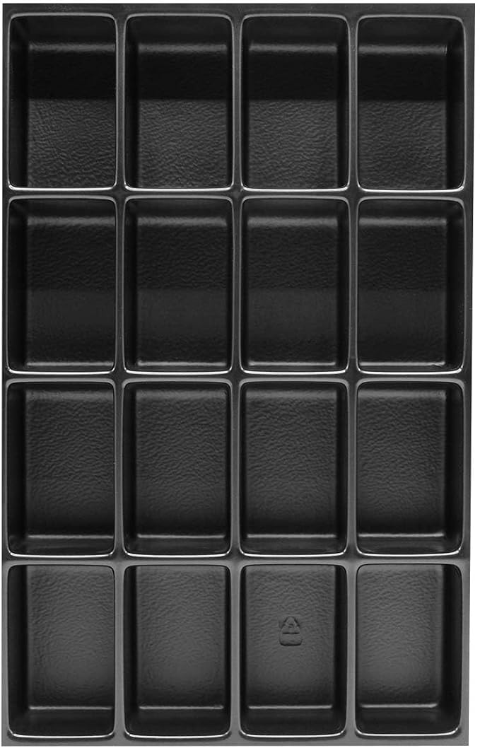 Bisley MultiDrawer Cabinet Insert Trays, 16-Section Insert, 2" Depth, Optimize Your Cabinet Drawers