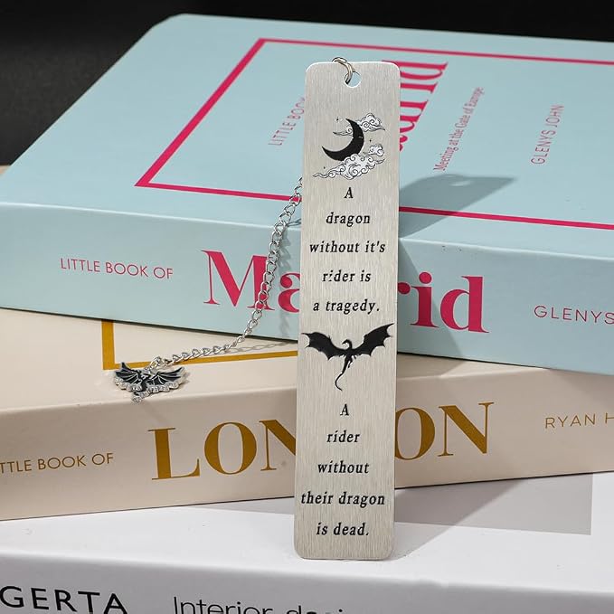 Fantasy Fourth Wing Dragon Sword Bookmarks - Fourth Wing Fans Page Markers Cool Bookmarks for Men Fantasy Dragon Gifts for Male Readers as Birthday Gifts (Dragon Bookmark Set 11)