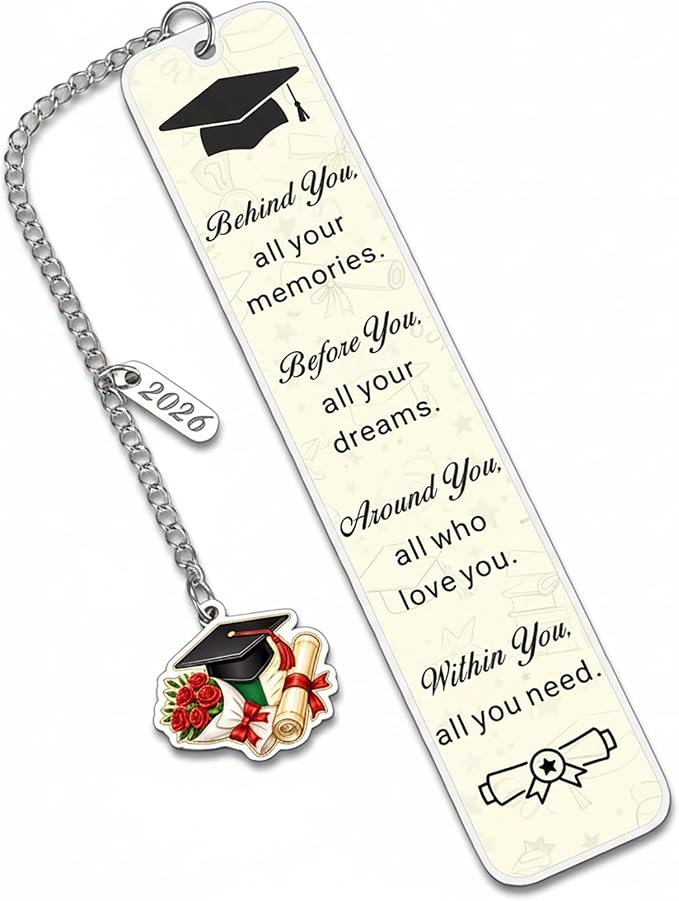 Senior Gifts for Girls 2026 College Graduation Gifts for Her Class of 2026 Gifts for High School Senior Graduation Gifts for Her Him Graduation Bookmarks for Girls Daughter College Student Essentials