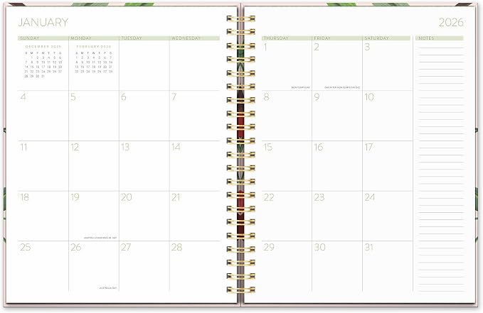 Orange Circle Studio Academic Planner 2025-2026, Fruit & Flora, 11.1"x9.2"