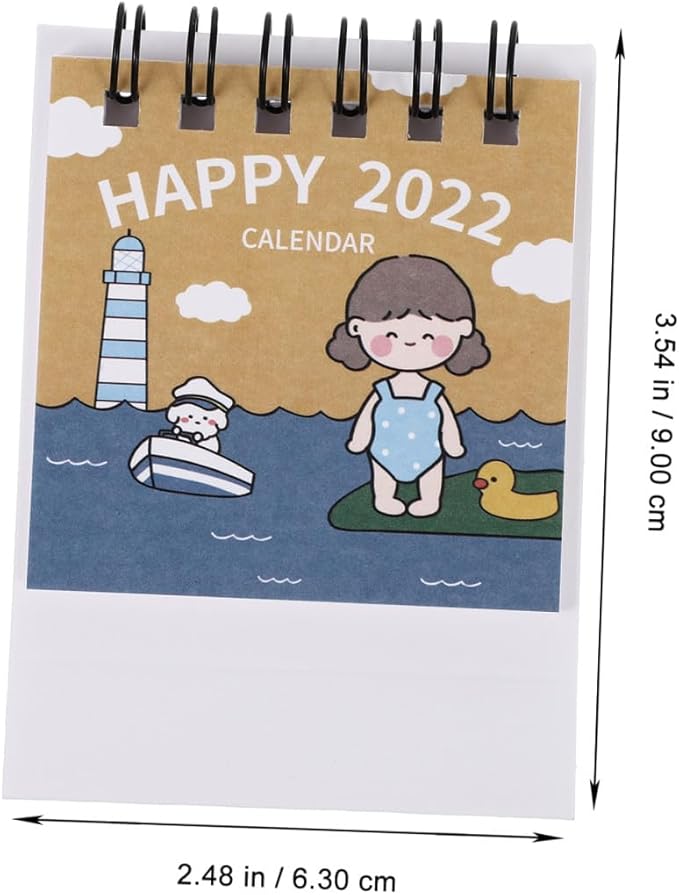 1pc Chic Note-taking Calendar Elegant Monthly Planner for Use Desktop Calendar Unique Design Lightweight and for Easy Organizing